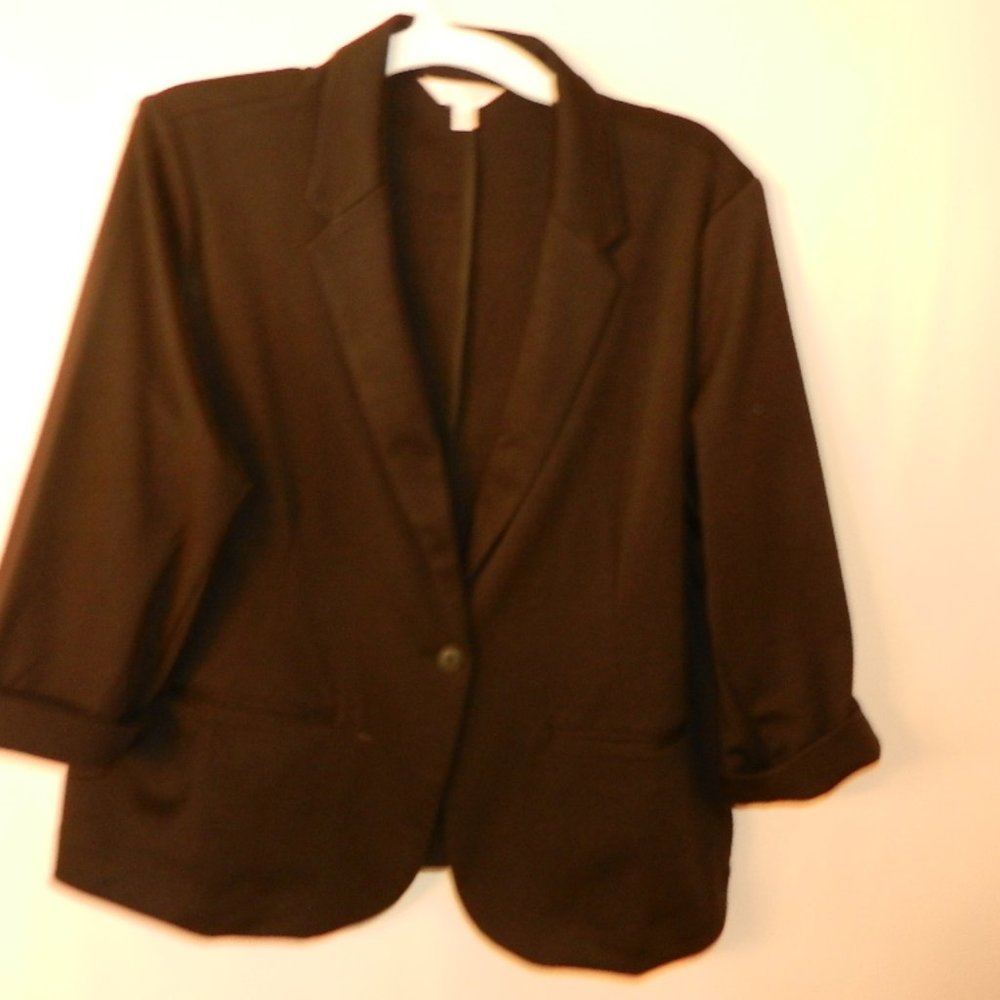 LAUREN CONRAD BLACK 3/4 SLEEVE JACKET